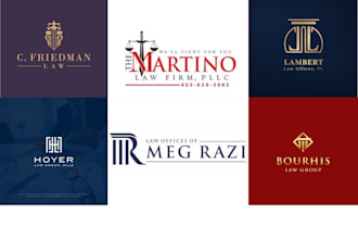 design law firm or lawyer attorney legal law office logo