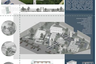 make an architectural presentation board