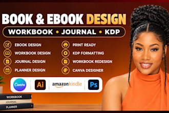 design editable canva workbook ebook redesign educational workbook journal kdp