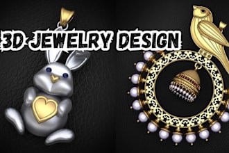 design 3d jewelry cad 3d jewelry stl file 3d printing rendering model animation