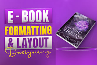 do book formatting, and layout design kindle ebook formatting, KDP paperback