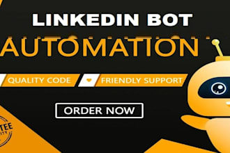 deliver  automate linkedin bot, find remote apply jobs bot, mee6