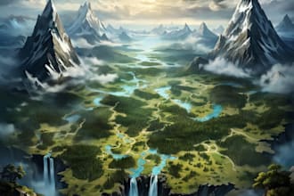 create custom fantasy maps for you
