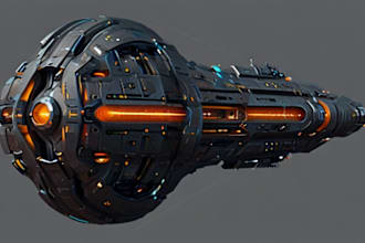 design a sci fi spaceship