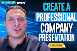 create a professional company presentation in PDF