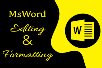 edit design and do msword document formatting