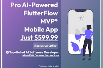 build a custom flutterflow app with modern UI and ai integration