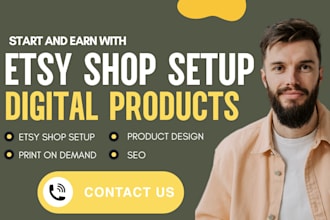 create etsy digital product store make etsy digital products etsy shop etsy seo