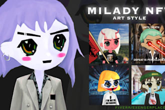 design high quality milady , retardio , hypio style nft