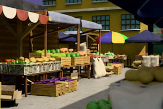 create 3d environment with stylized texture or realistic