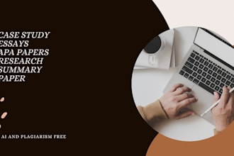 research, competitor analysis, case study analysis and summary writing