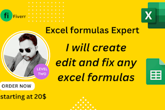 create custom excel spreadsheet, formula