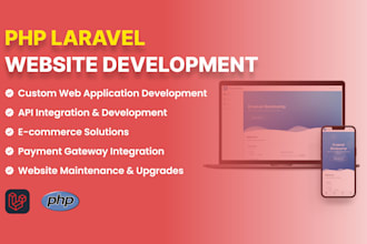 develop PHP laravel website