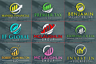 do a finance, management, investment and accounting logo