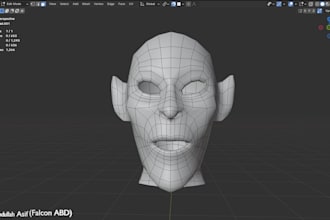 do manual retopology, uv mapping, and texture baking