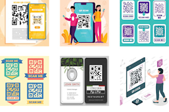design qr code with logo and call to action text in 3 hrs