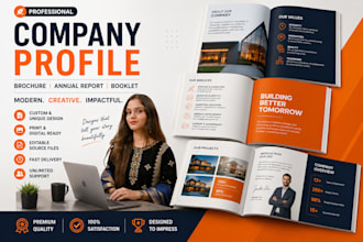 create professional marketing brochure, flyer, company presentation