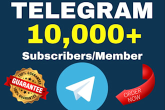 setup your telegram group,channel with real and active user ,telegram promotion