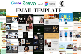 design canva brevo klaviyo beehiiv figma mailwizz  mailchimp email template
