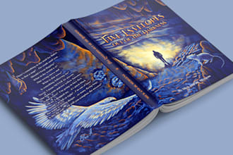 illustrated novel book cover or ebook kindle cover design