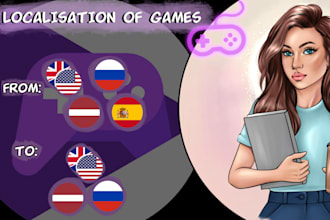 localize and translate your video game or app in russian or latvian