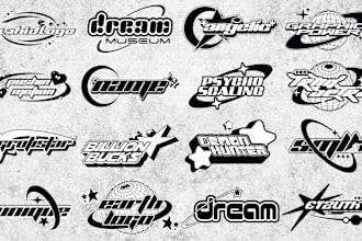 create professional y2k logo design