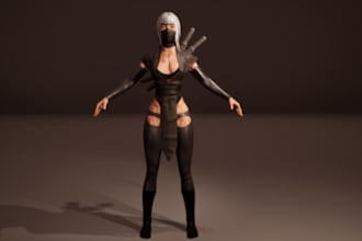 3d war game model, realistic game character, daz asset, ue5 control rig nsfw art