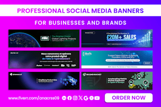 design professional social media banners for your brand