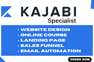 setup kajabi website design kajabi landing page kajabi online course expert