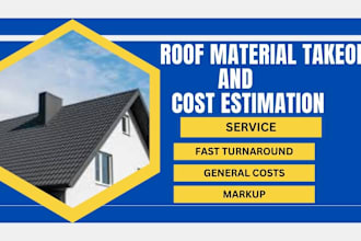 roof material takeoff and cost estimation
