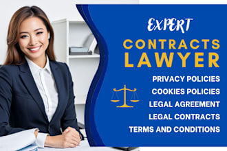 write legal contracts, terms and conditions, ndas and privacy policies