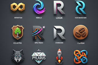 design a 3d modern logo and professional business card
