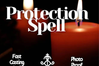 cast a powerful protection spell, negative energy removal, curse removal spell