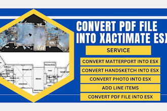 convert your PDF estimate into xactimate esx file