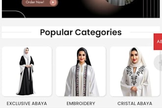 build profitable abaya shopify store abaya clothing website islamic wear website