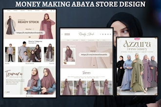 design money making abaya store design islamic clothing store abaya website