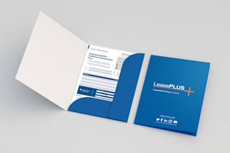 design modern, eyecatcher, corporate presentation folder