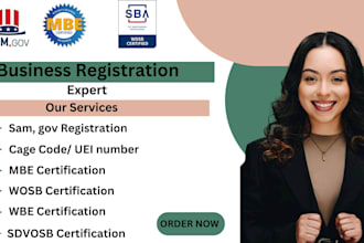 get sam gov, non profit business registration, 501c3, mbe, cage code, uei, wbe