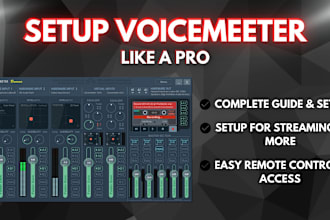 setup voicemeeter for audio seperation and dual pc obs