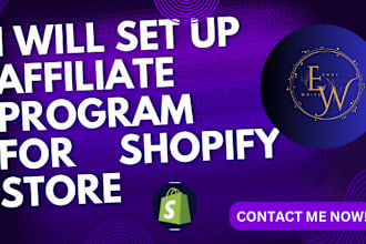 setup shopify affiliate shopify program to boost shopify sales organic traffic