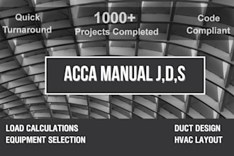 do acca manual j, d, s heating cooling load and hvac design