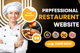 create a professional restaurent website with wordpress