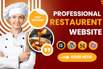 create a professional restaurent website with wordpress