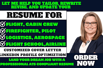 craft flight resume, cabin crew flight school, logistics, fintech firefighter cv