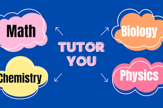 help you math chemistry physics and biology tutoring