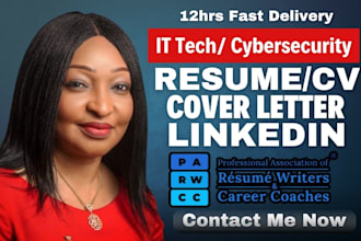 write ats cybersecurity resume, data science, data analysis, IT, tech, grc, CV