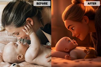 create art from your photo in cartoon style