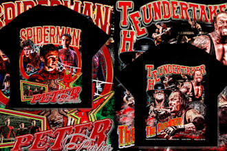 design a custom vintage 90s bootleg rap tee in 24 hours