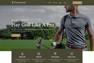 design golf website golf shopify store golf accesories website sport accessories