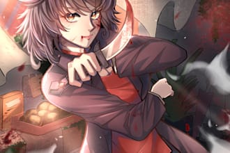crafting unique stylized fanart and original character